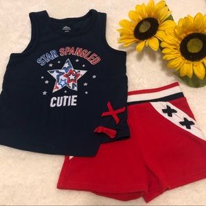 🇺🇸Patriotic Tank and Short Set🇺🇸
